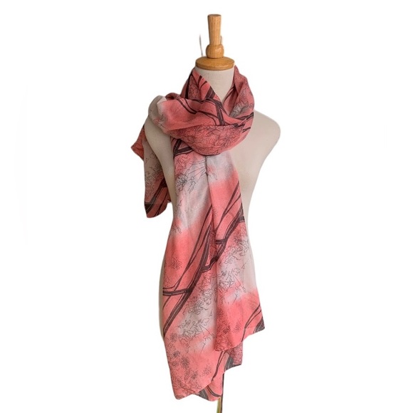 Tree Print Scarf - Picture 2 of 7